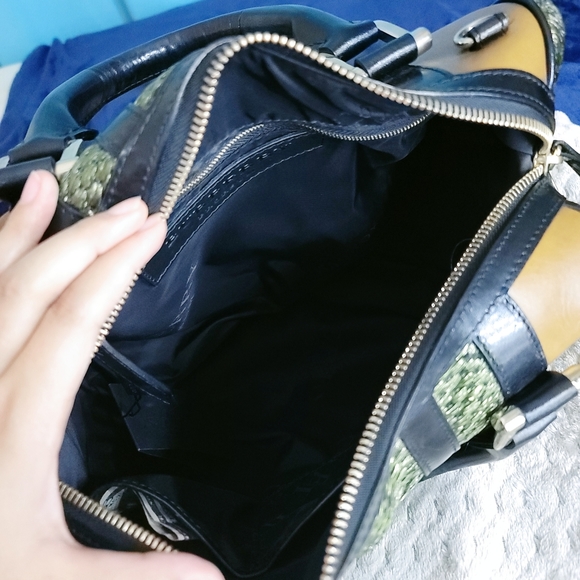 Burberry Asparagus Satchel Handbag - Picture 8 of 9